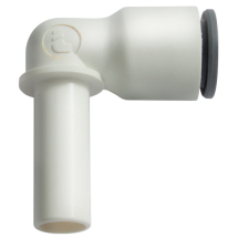 LE-6382 08 00W 8MM Equal Liquifit Plug-In Elbow